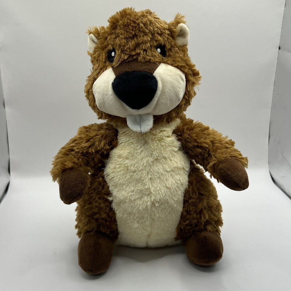 MR Vivicare Plush Beaver Smiley Face 10" Tall Cuddle Buddy‎